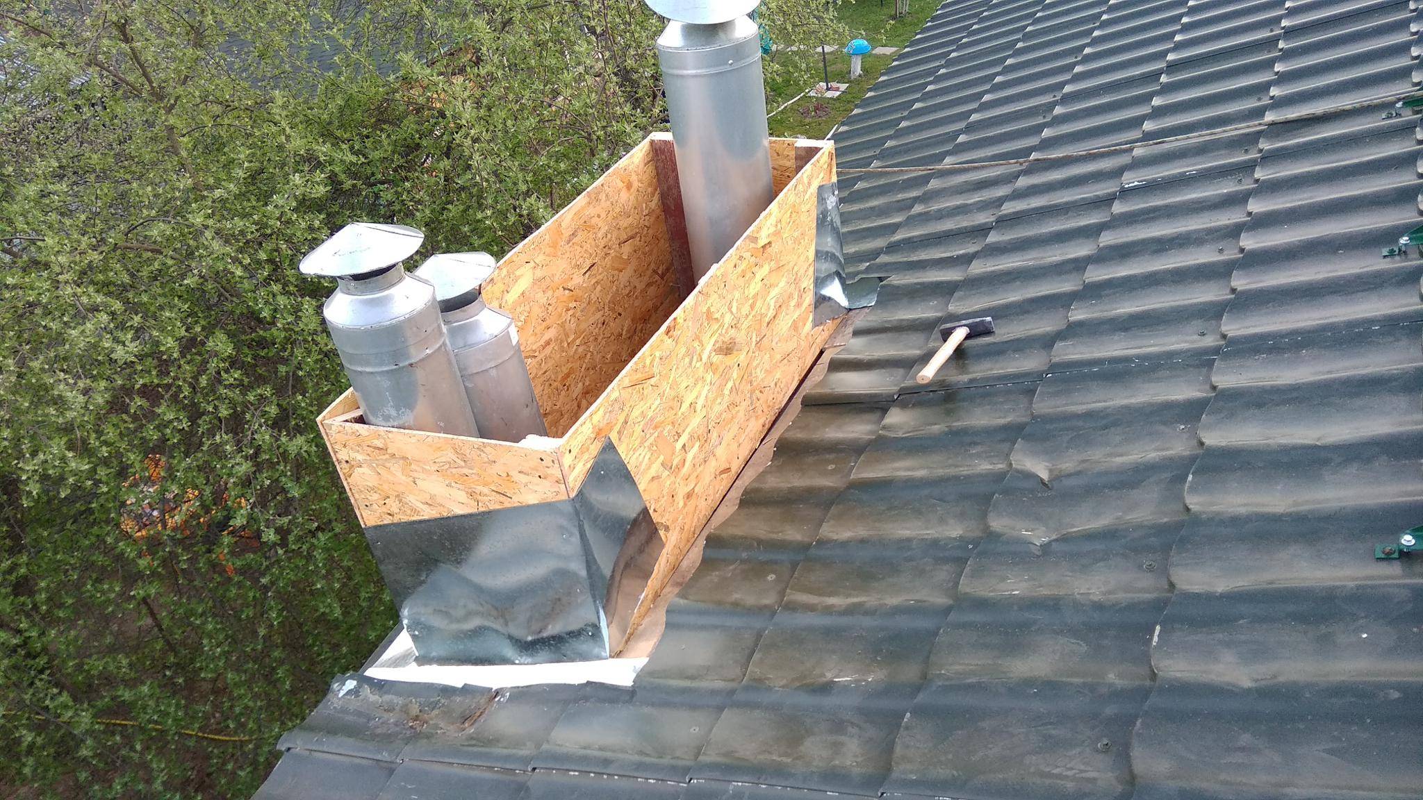 Короб для вентиляции на крышу