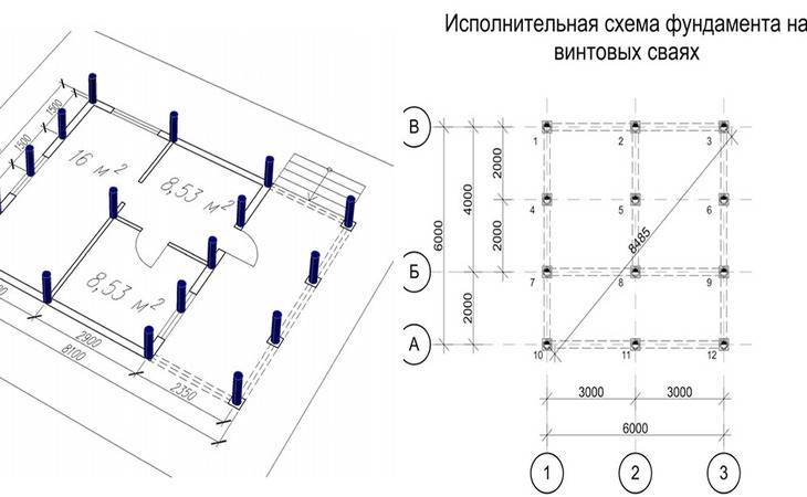 Дом на сваях чертежи