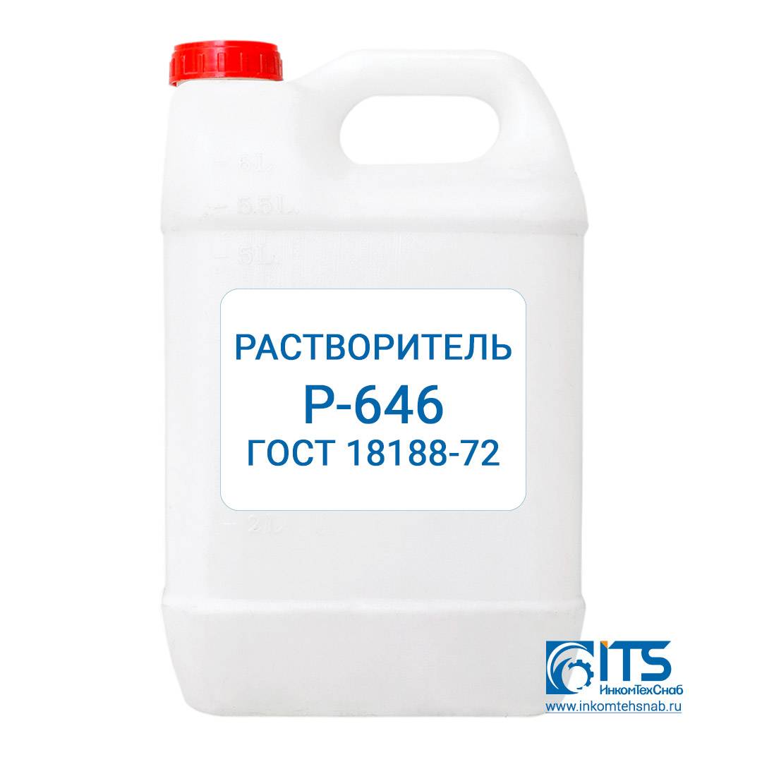 Расход растворителя р-646 на 1 м2 - завод узли