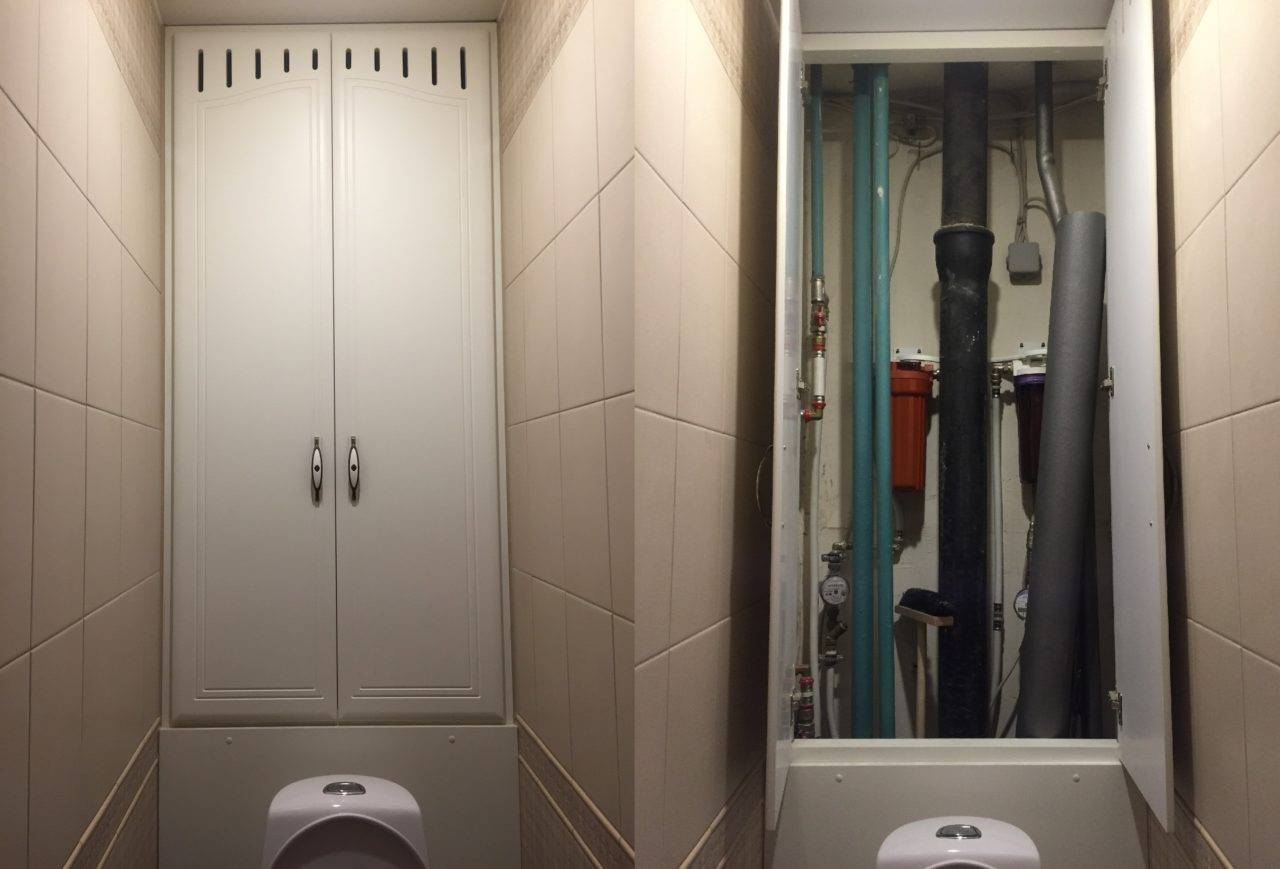 Сантехнический шкаф — дверцы для шкафа в туалете для санузла под плитку в ванной комнате