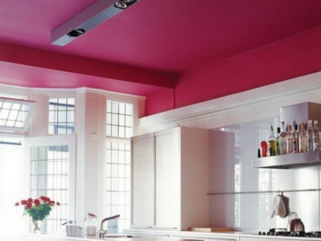 Чем лучше красить потолки на кухне — выбираем правильную краску