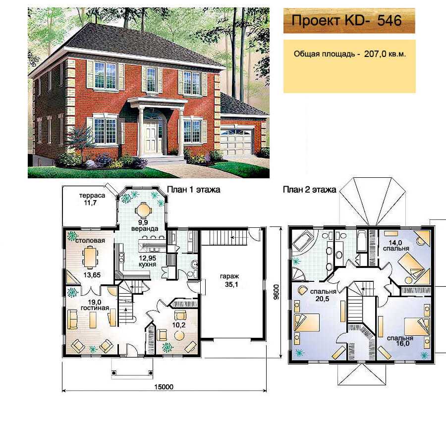 Проекты 2 х этажных домов и коттеджей 150 200 кв м