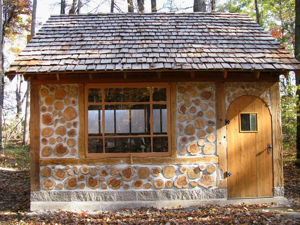 Дом из дров и глины. пошаговое описание строительства, фото и видео