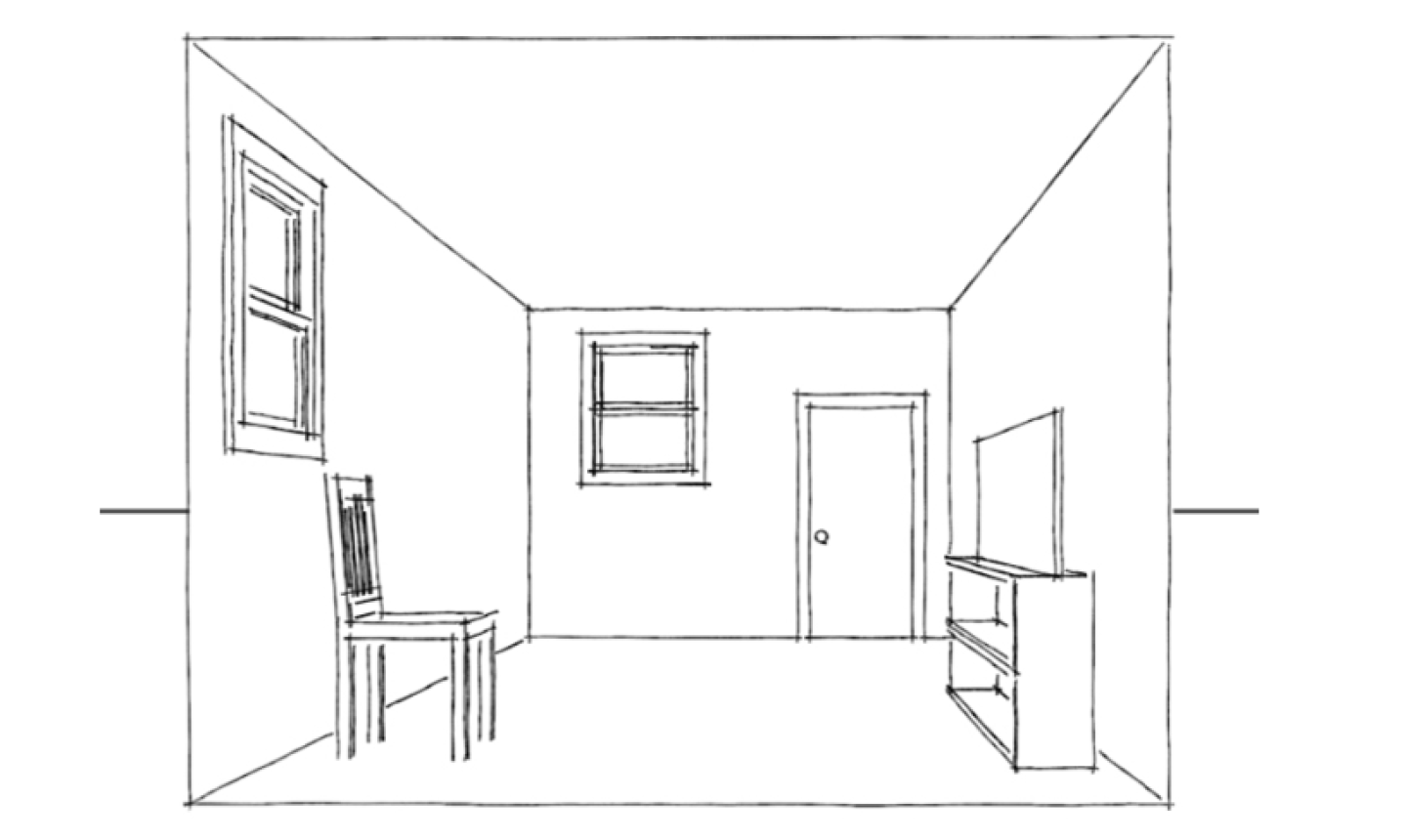 рисовать дизайн квартиры карандашом