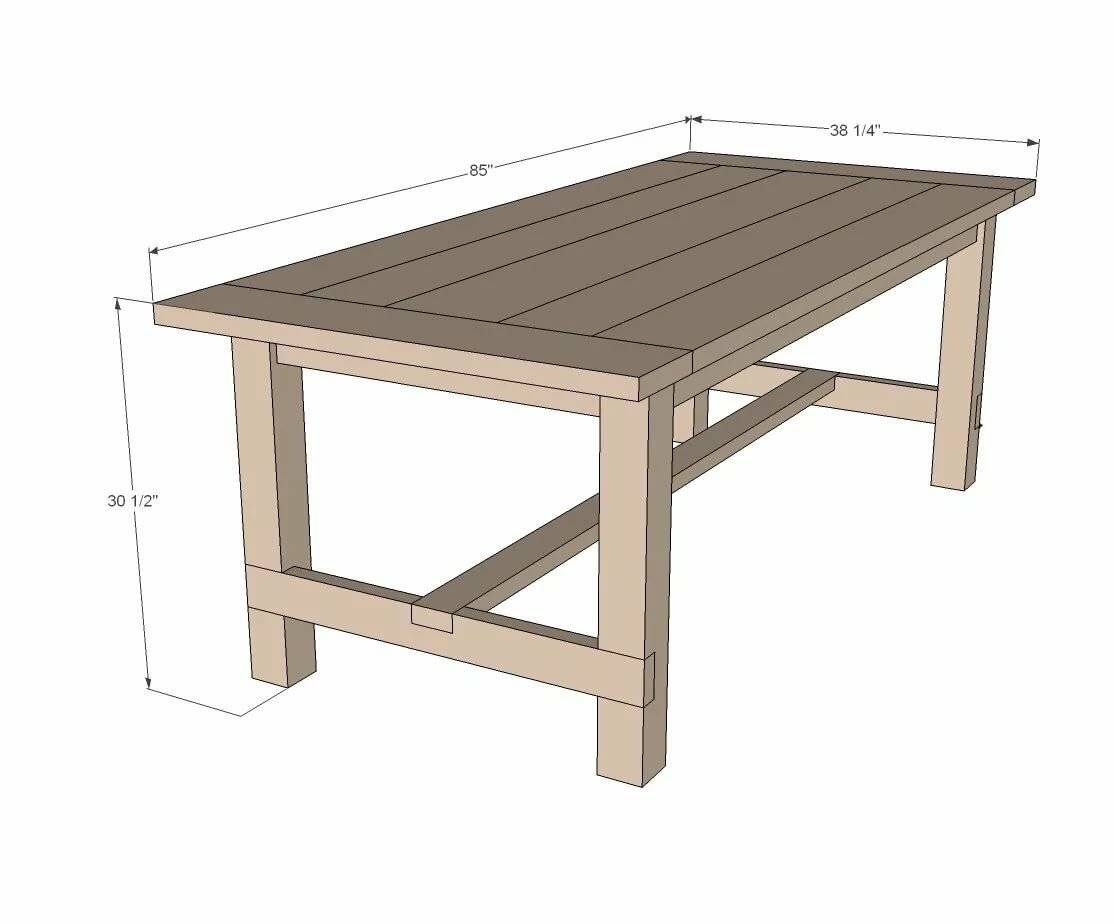 стол дачный деревянный большой
