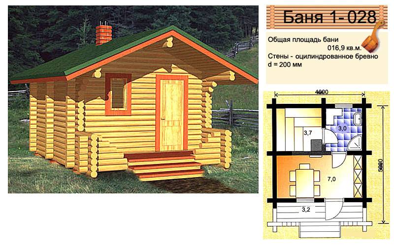 Образец строительства бани