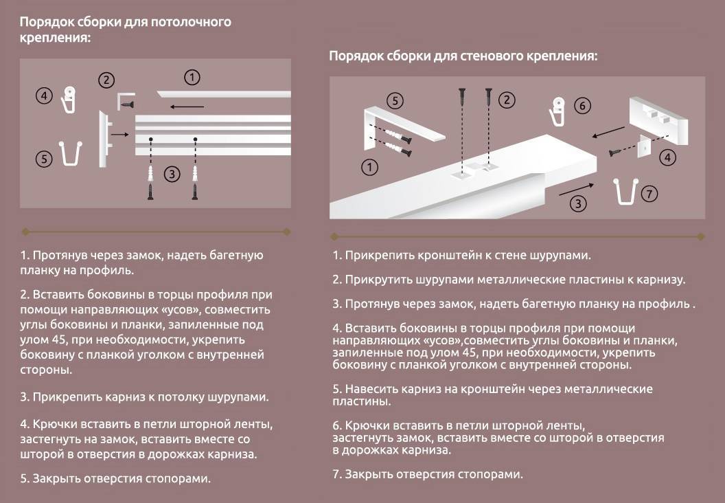 Как к натяжному потолку прикрепить потолочный карниз для штор фото пошагово