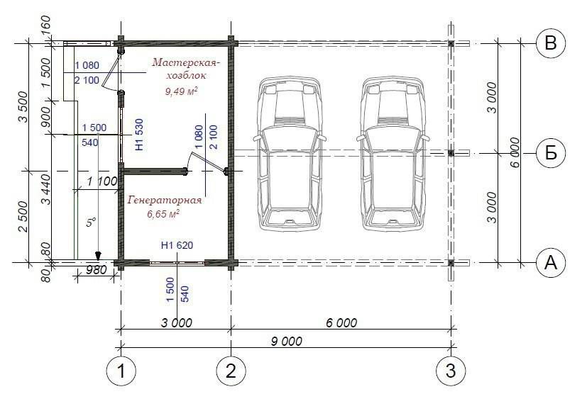 Гараж 6х9 проект