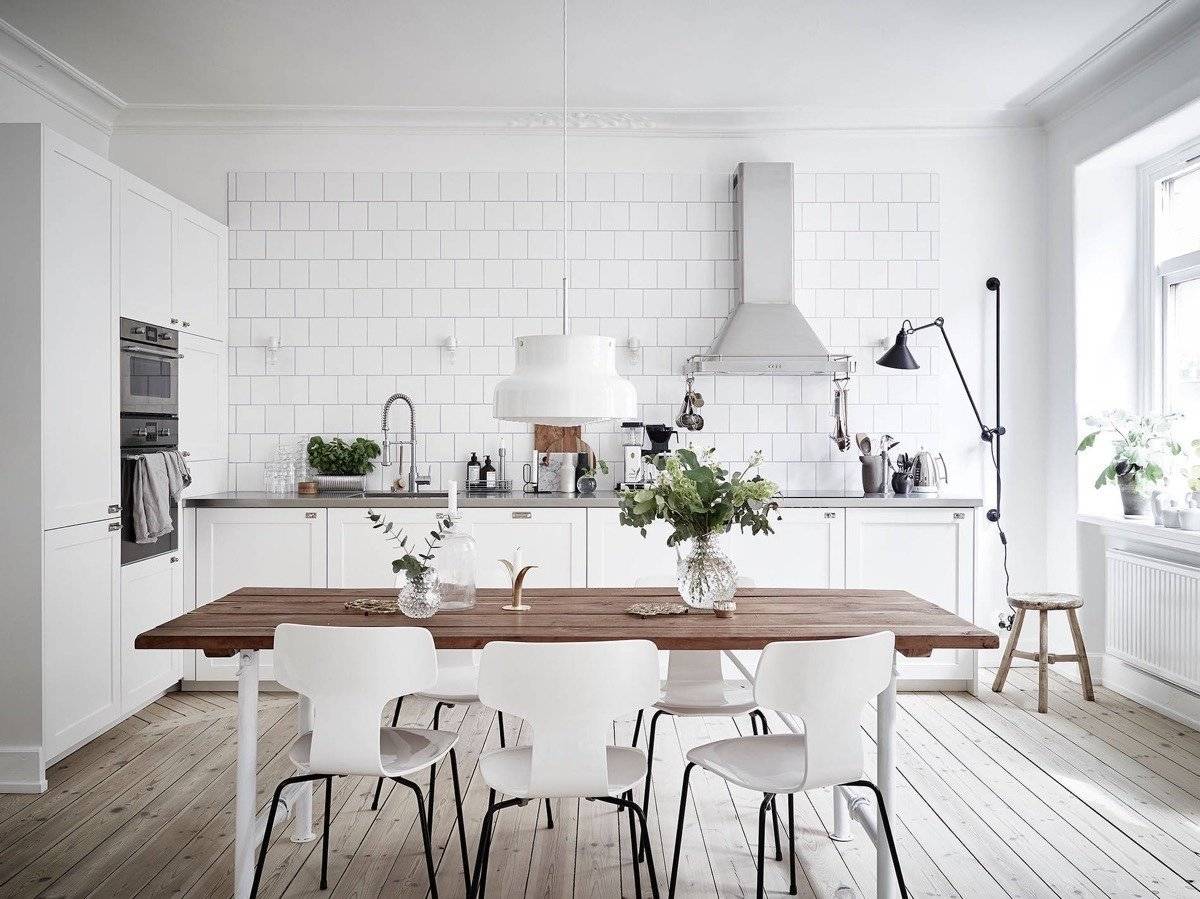 Кухня в скандинавском стиле: дизайн, декор, мебель [2019]