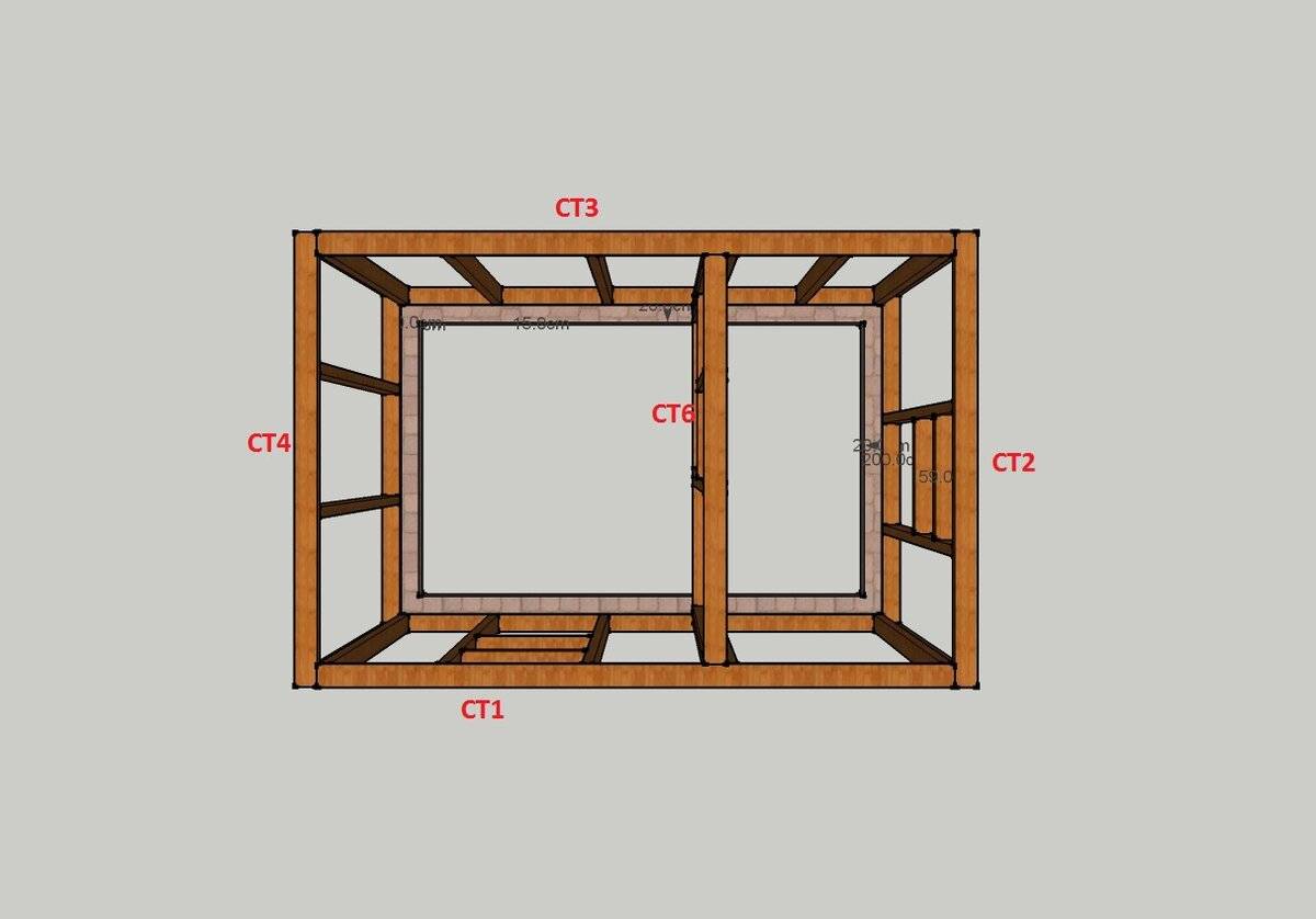 Проект каркасного дома 3х4