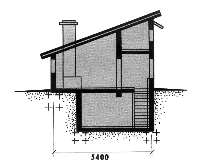 Проекты домов с погребом под домом