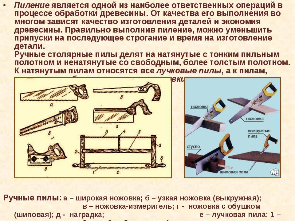 Инструменты для обработки древесины 5 класс технология. Пиление древесины ручными инструментами. Технология ручной обработки древесины. Операции ручной обработки древесины. Технологические процессы обработки дерева деревообработки.