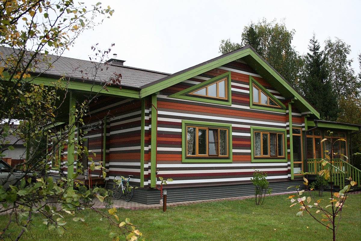 Варианты окраски деревянных домов снаружи фото