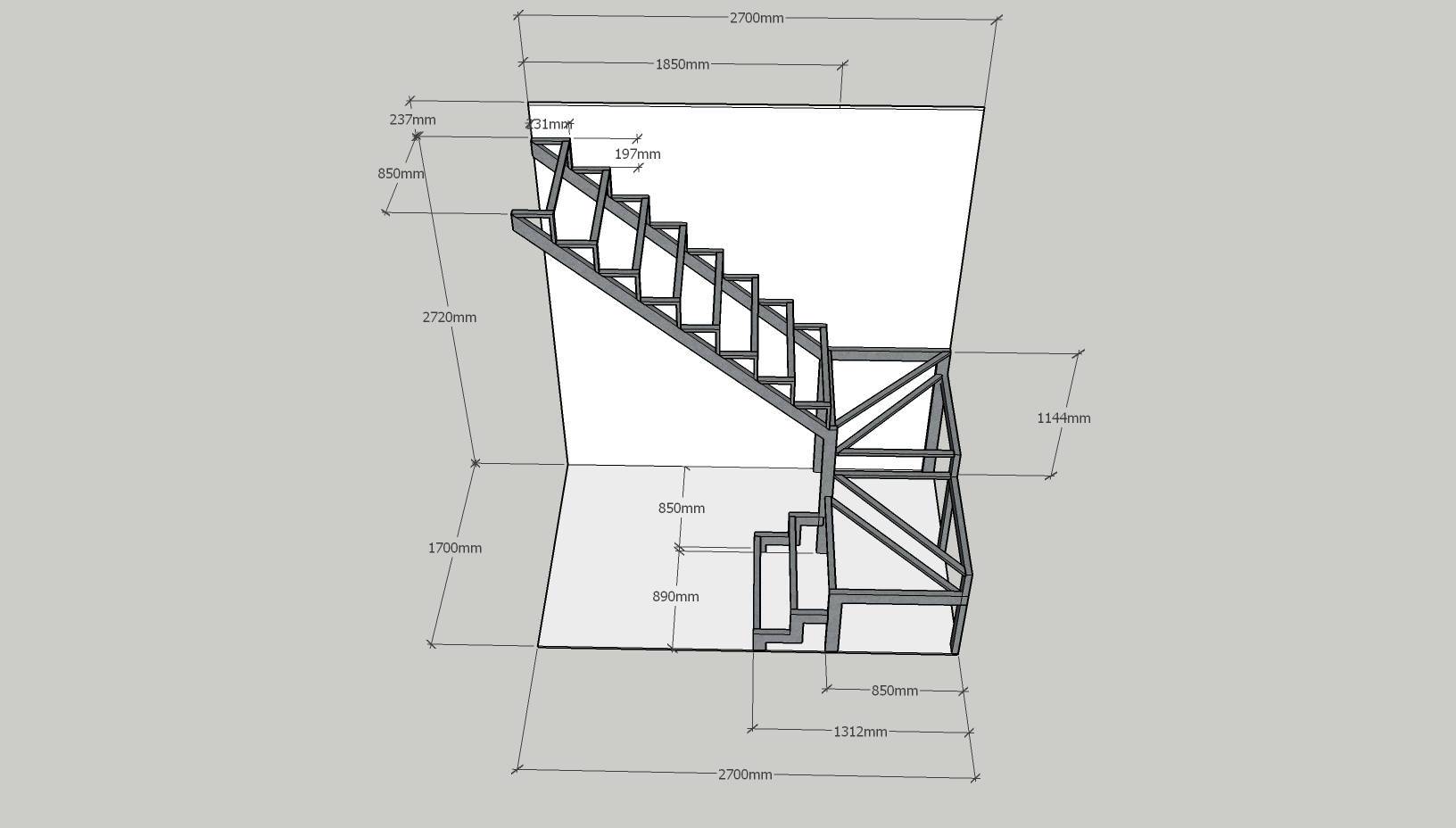 Проект лестницы в подвал - 81 фото