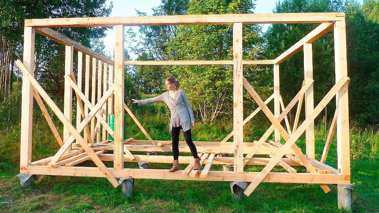 Как построить каркасный дом своими руками - фото и видео