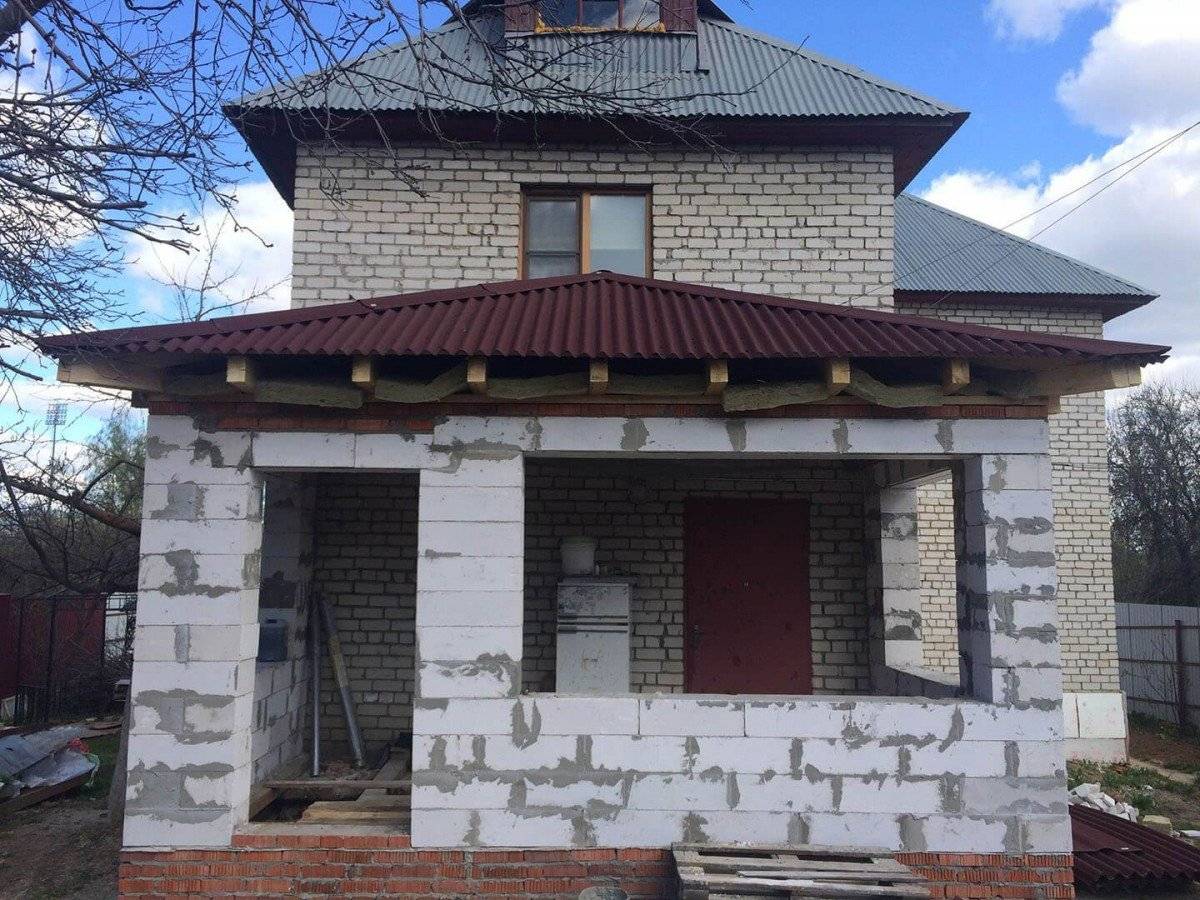 Пристройка из пеноблоков к готовому дому - как сделать
