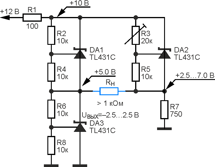 Lm431 схема включения