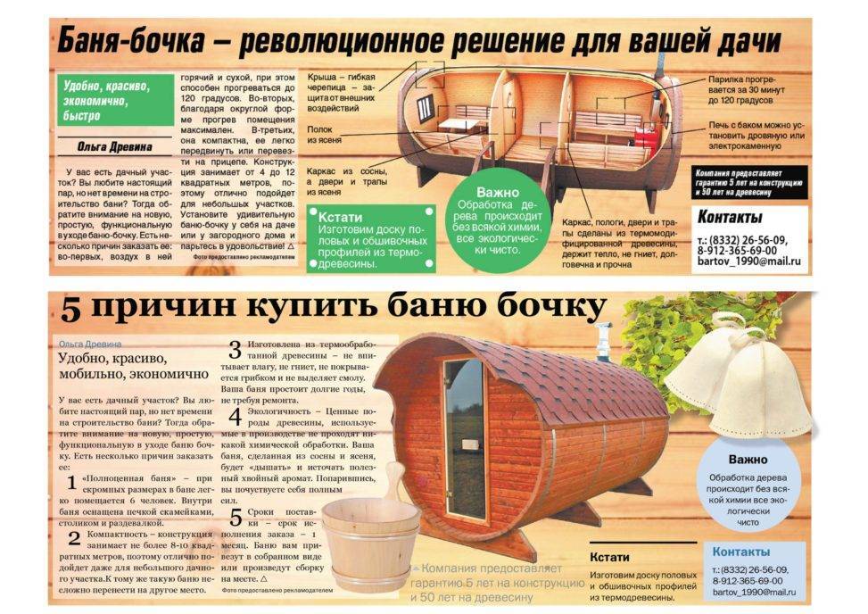 Что такое баня-бочка и чем она лучше обычной бани?. новости уфы и башкирии - 19 апреля