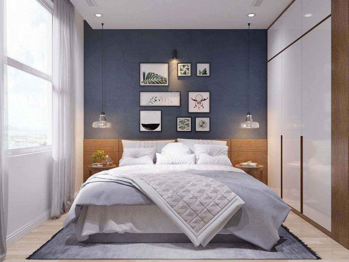 Фото маленькой спальни в современном стиле в квартире