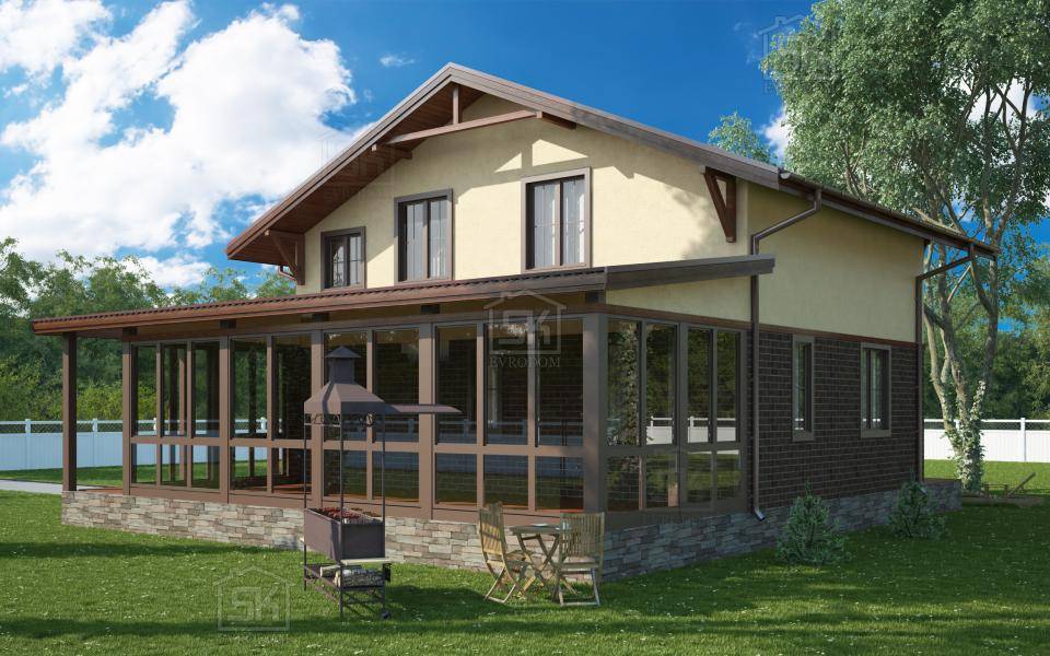 Веранда, терраса к дому – пристройка своими руками (130 фото)