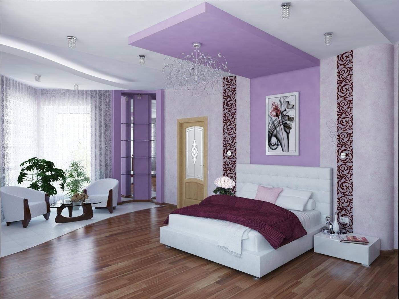 дизайн комнаты в двух цветах фото