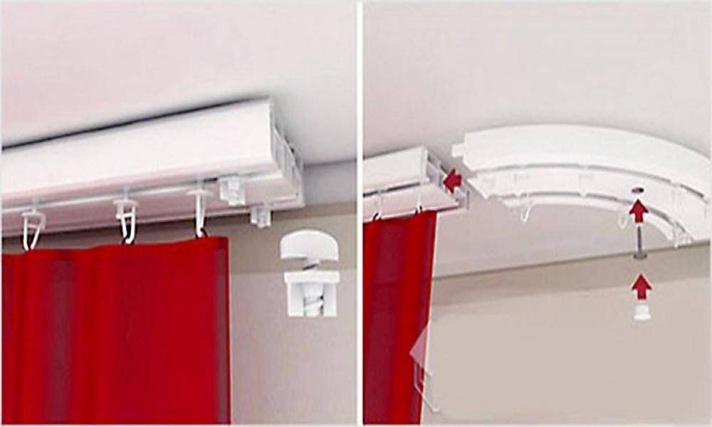 Как установить карниз для штор на потолок или стену
