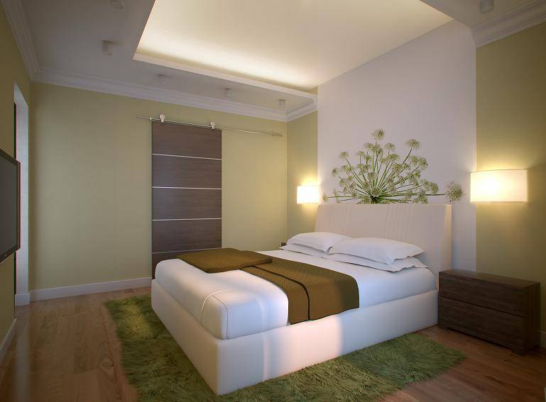 Дизайн потолок из гипсокартона для спальни фото