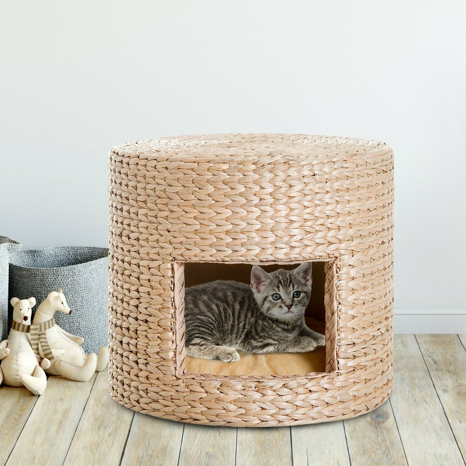 Домик для кошки из джута