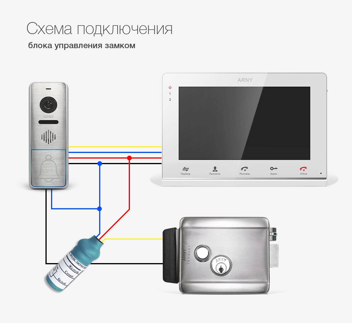 Кабель квк для видеодомофона: схема подключения видеодомофона. как подключить квартирный домофон к подъездному своими руками
