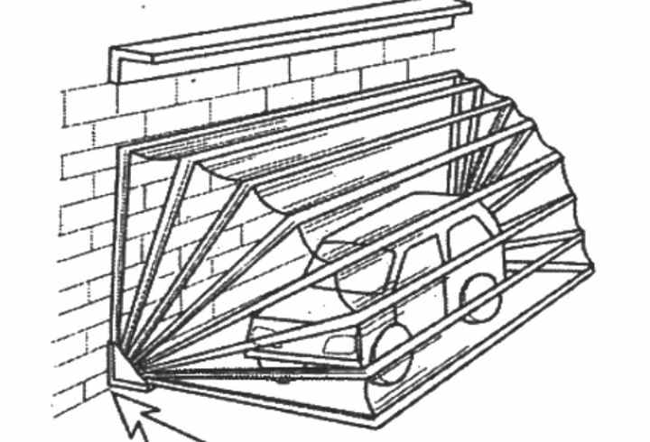 Схема гараж ракушка