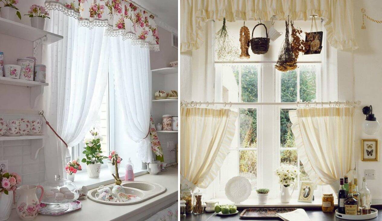 Шторы для кухни: 100 красивых фото с лучшим дизайном