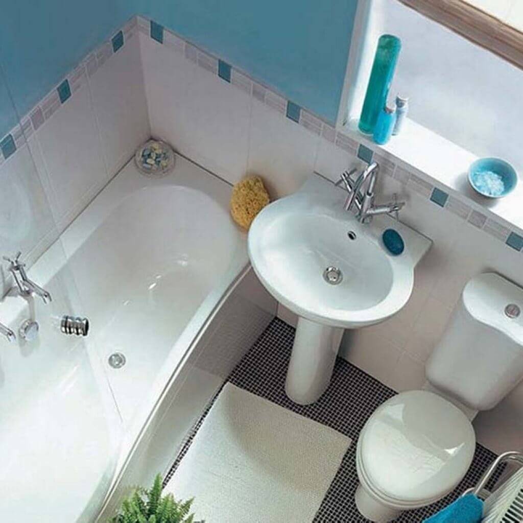 Ремонт маленькой ванной комнаты фото с ванной