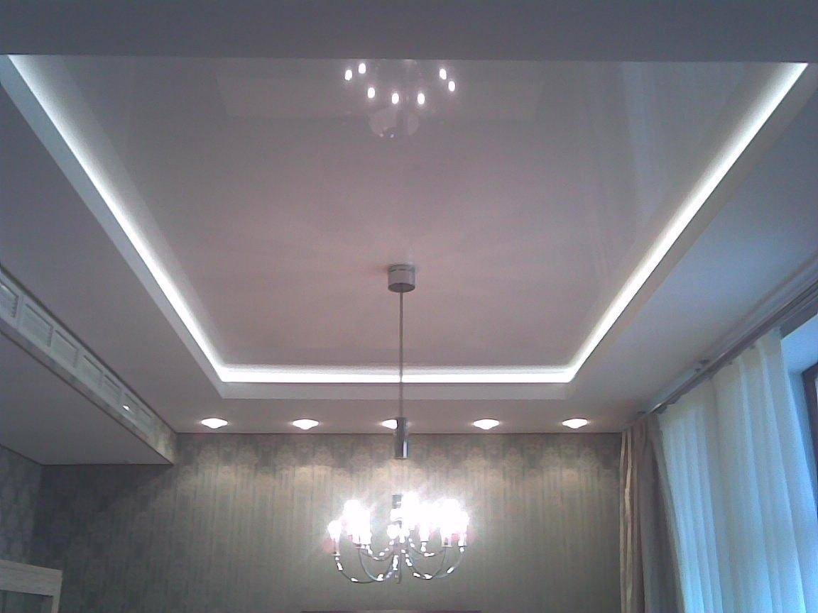 Потолки из гипсокартона с различными примерами на 50 фото