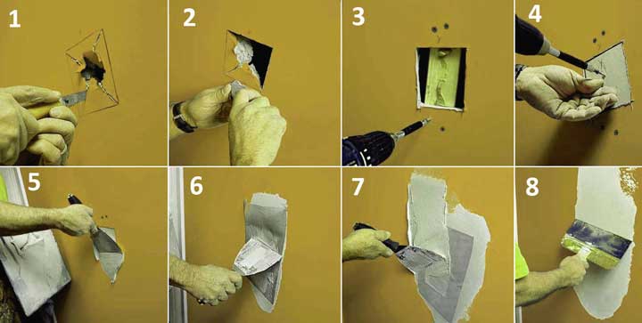 Ремонт потолков из гипсокартона: как заделать трещины и пробоины (+видео)
