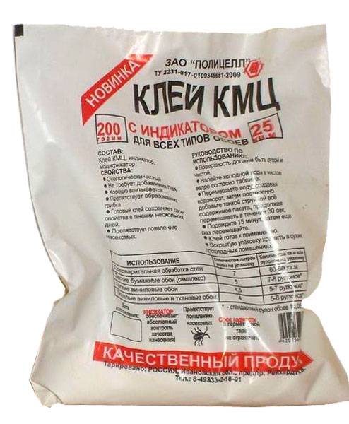 Клей обойный марки кмц – применение, порядок разведения и свойства
