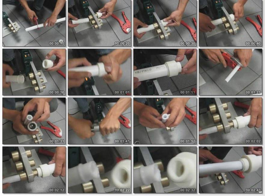 Пайка полипропиленовых труб: необходимая температура и время утюга | инженер подскажет как сделать