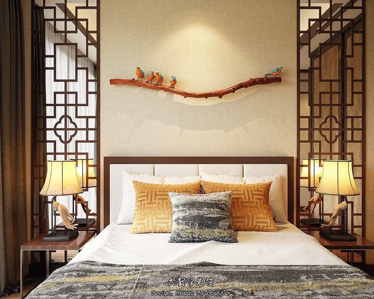 Интерьер спальни в китайском стиле в фото