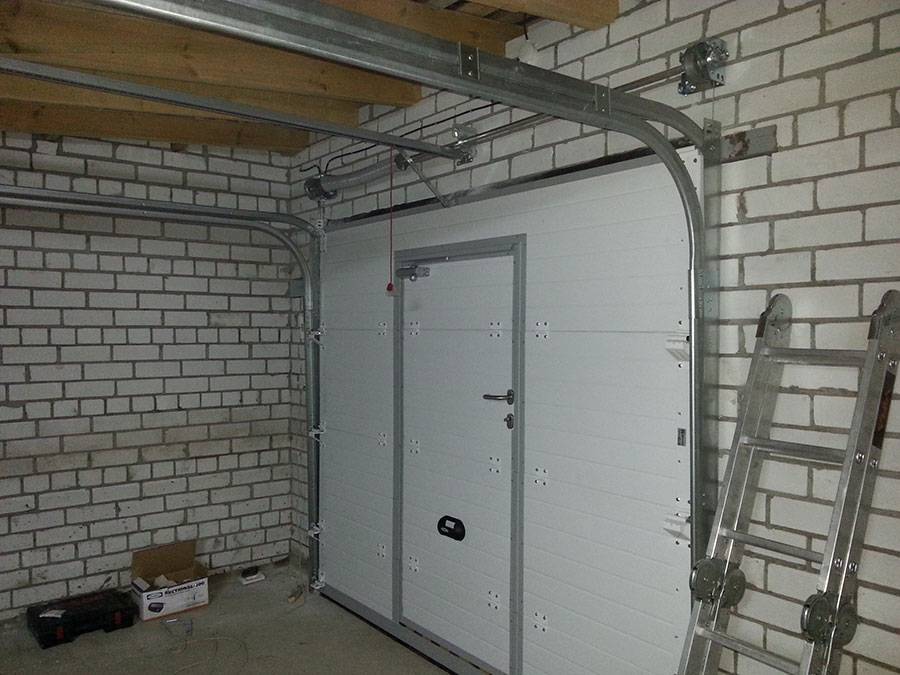 Ворота в гаража подъемные - как сделать своими руками