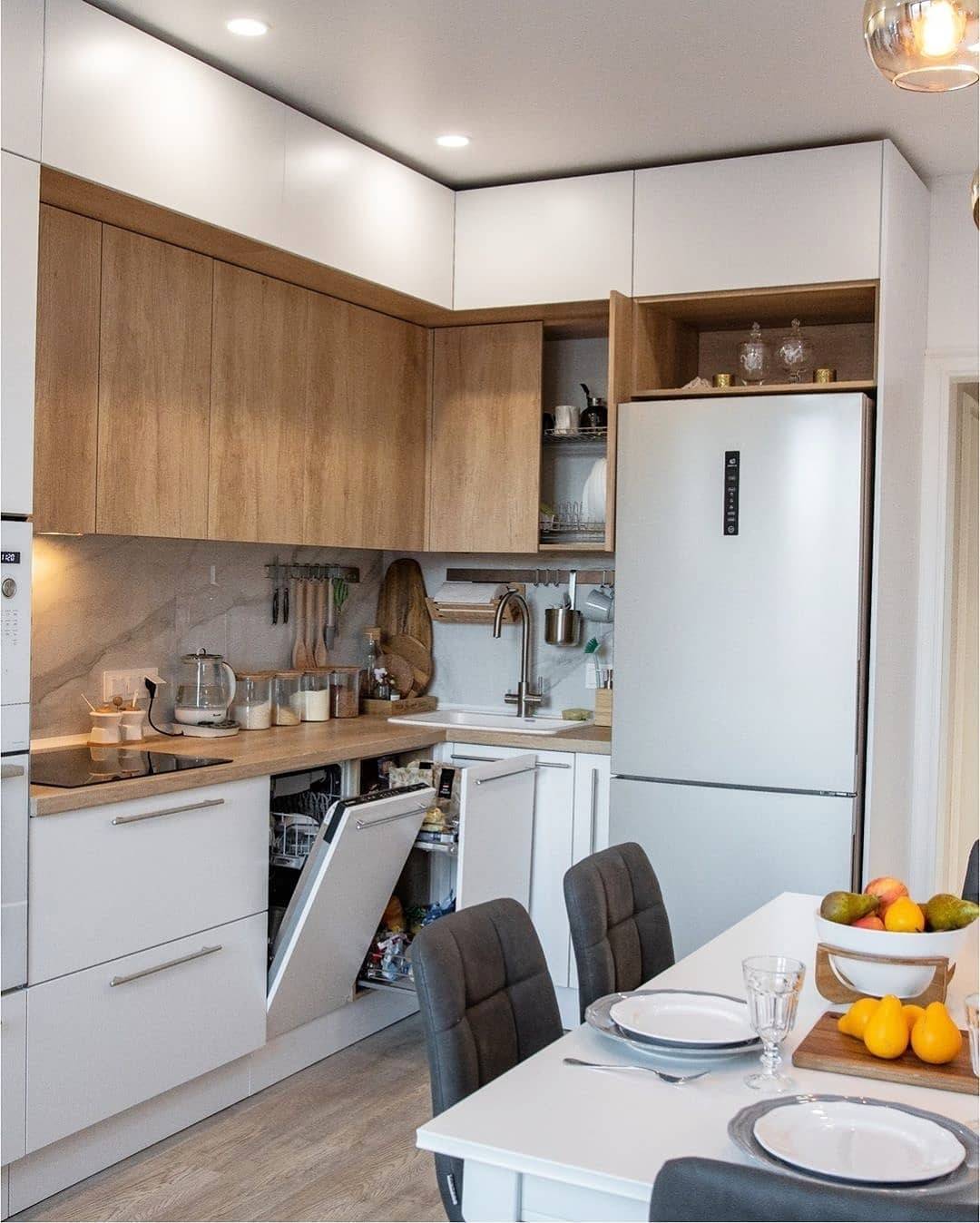 кухни дизайн 7 кв метров в современном стиле