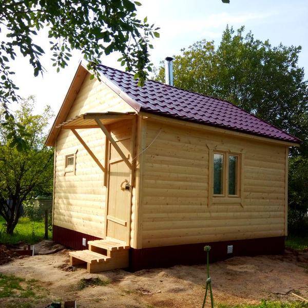 Проекты каркасных бань разной площади и чертежи для строительства своими руками