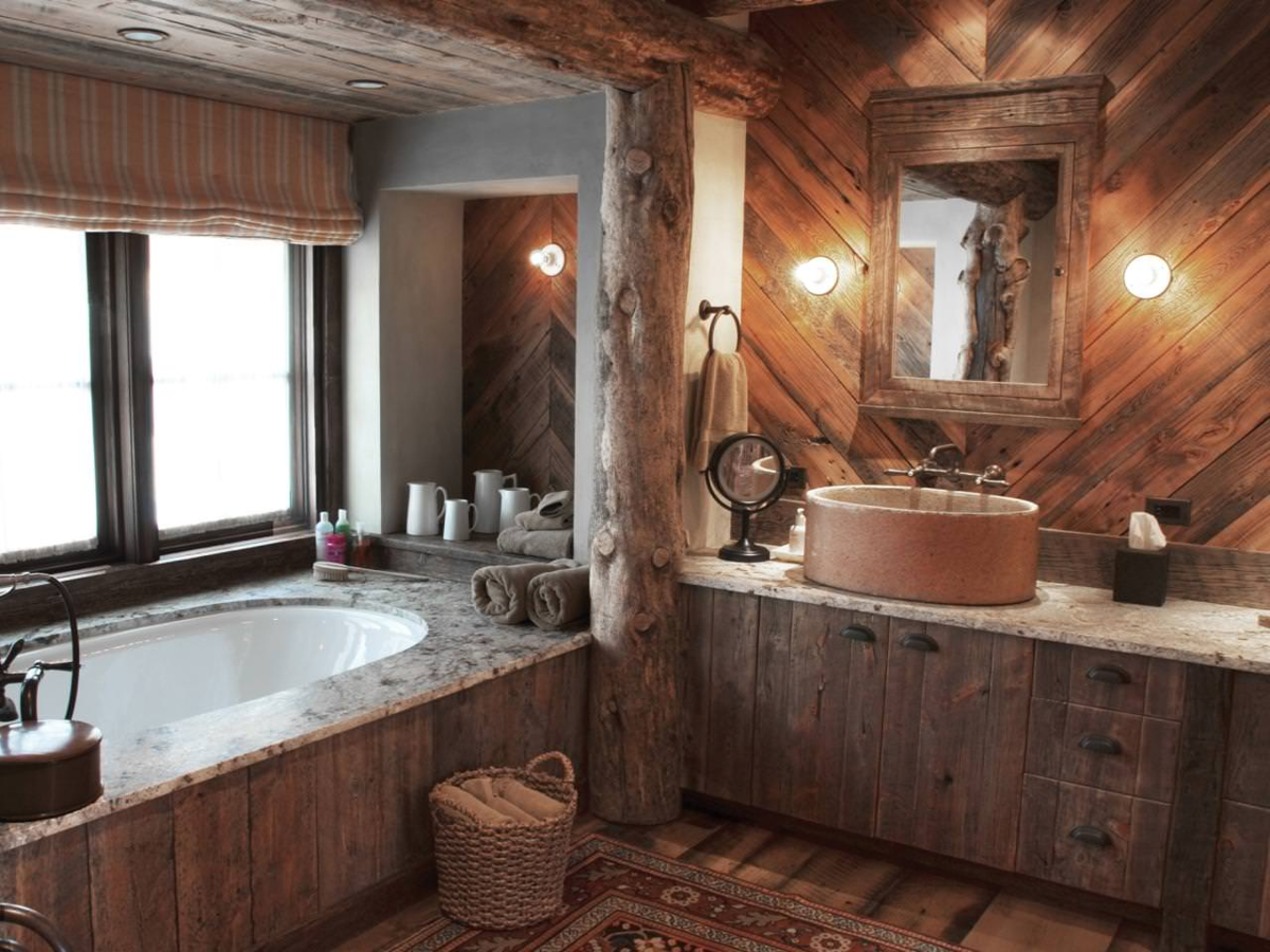 Yad vanna. Рустикальный стиль в интерьере ванная. Ванны в рустикальном стиле в интерьере. Ванна в стиле Кантри. Санузел в деревенском стиле.