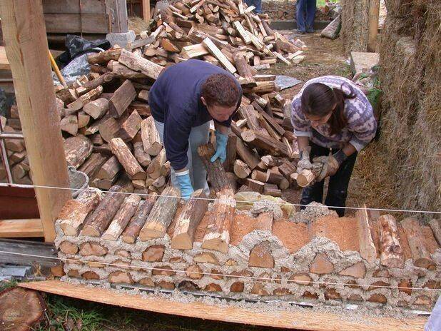 Глиночурка – технология строительства дома из дров своими руками