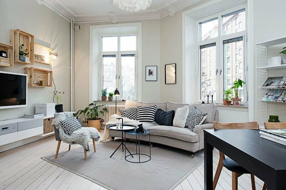 Интерьер в скандинавском стиле для маленькой квартиры фото дизайн