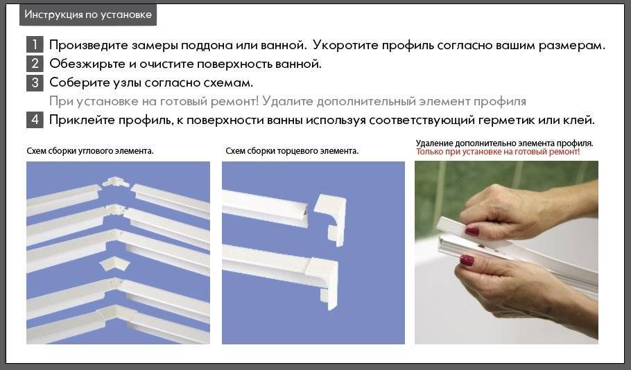 Как выбрать уголок для ванны и какой бордюр прослужит дольше, пластиковый или керамический