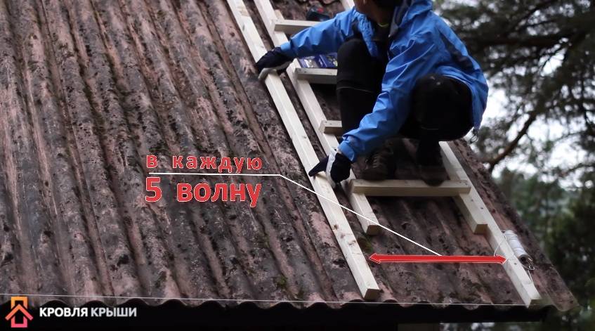 Стелим кровлю крыши шифером для частного дома своими руками: пошагово +видео