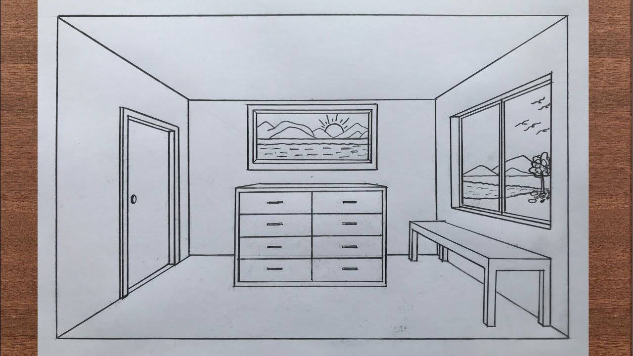 Схема рисования мебели для детей. увлекательные занятия: как нарисовать комнату.
