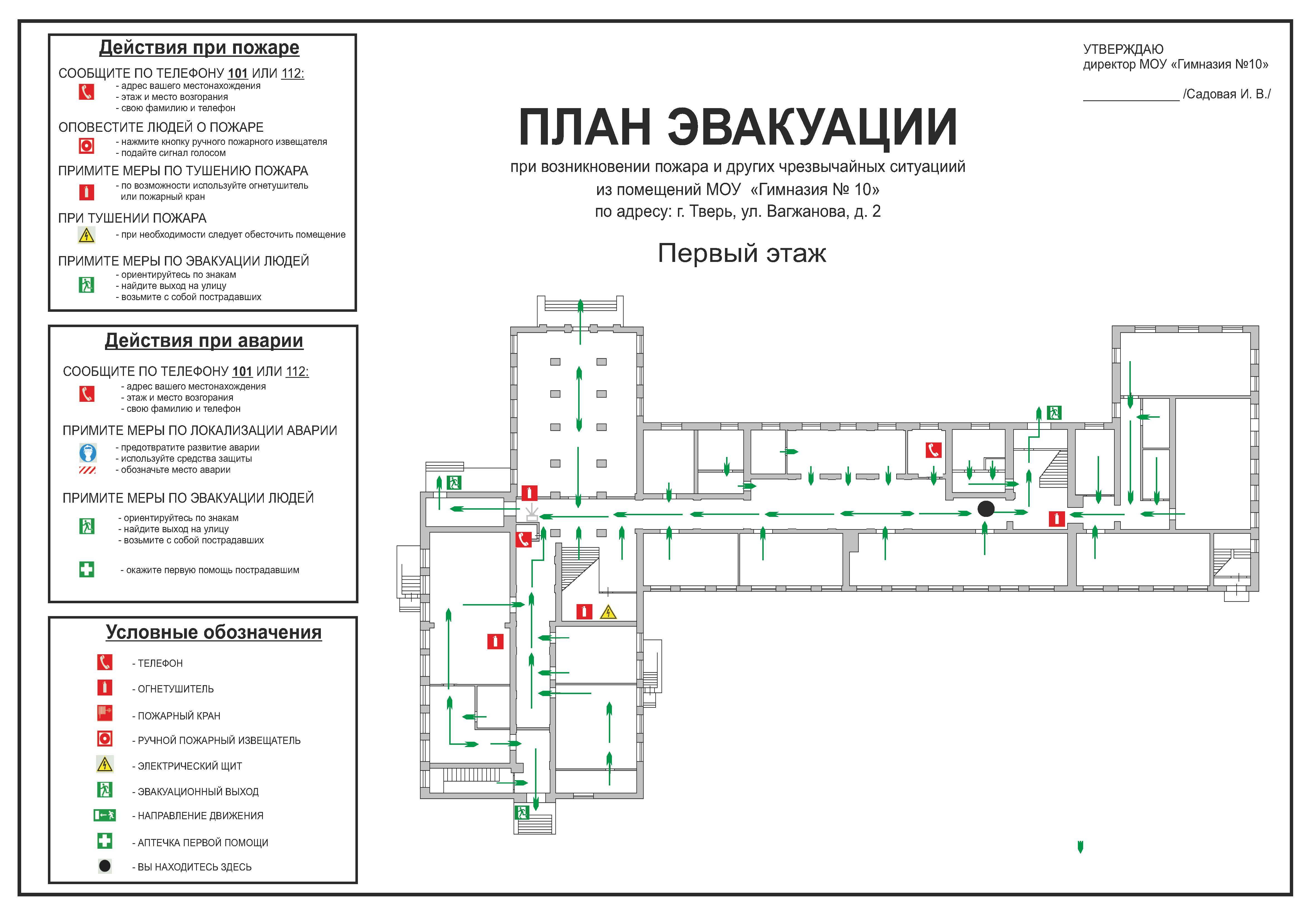 Планы эвакуации требования 2022