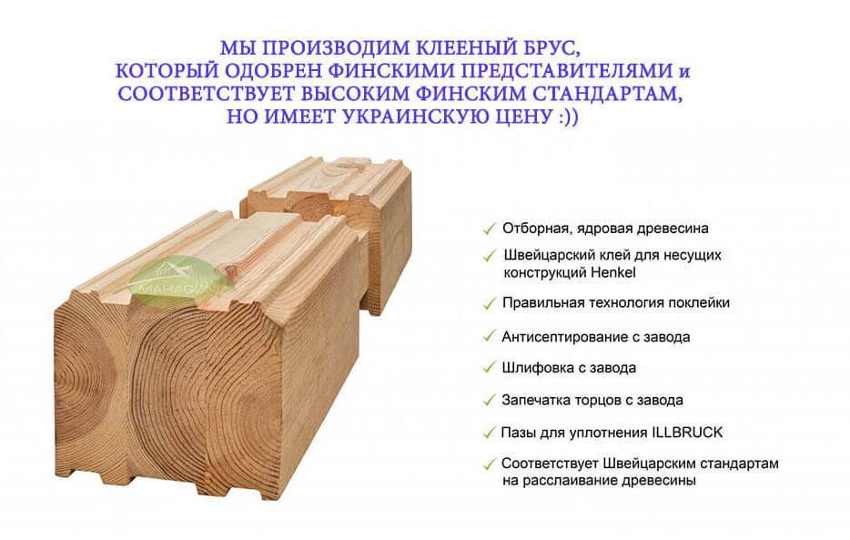 Клееный брус: преимущества и недостатки перед обычным брусом