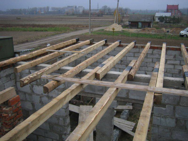 Деревянные перекрытия в доме из газобетона - видео инструкция
