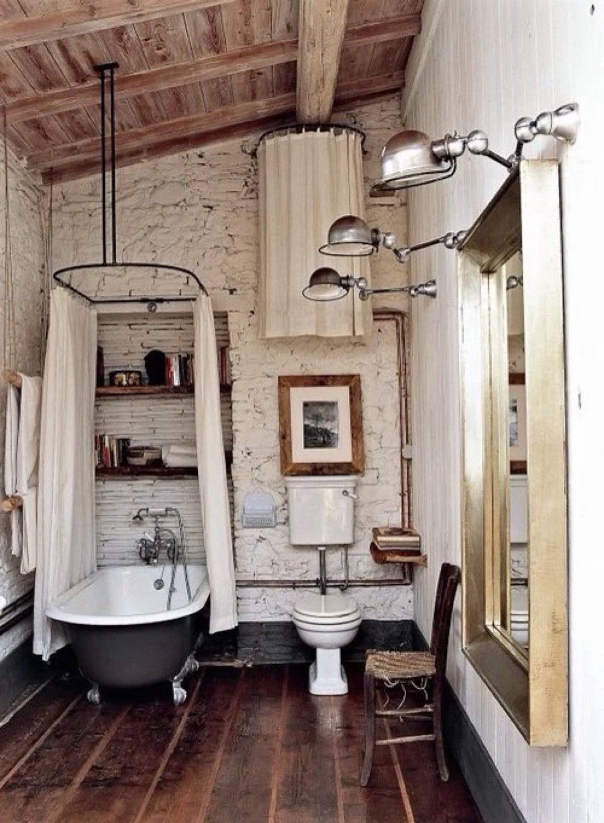 мебель для ванной комнаты в деревянном доме